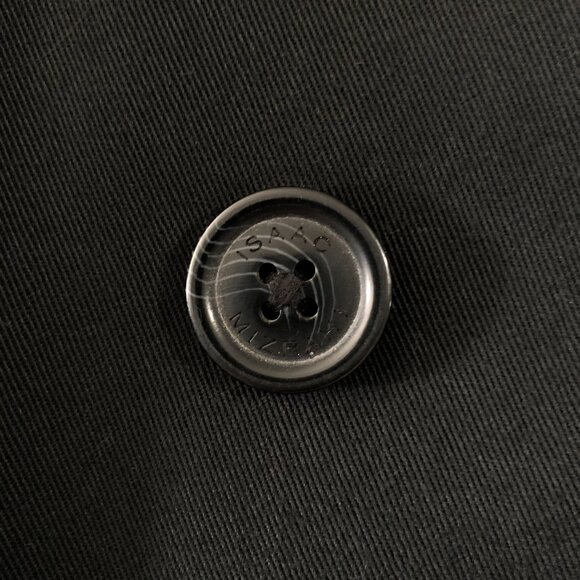 Isaac Mizrahi Target Trench Coat Womans Size S Black Double Breasted Rain Coat - Picture 14 of 16